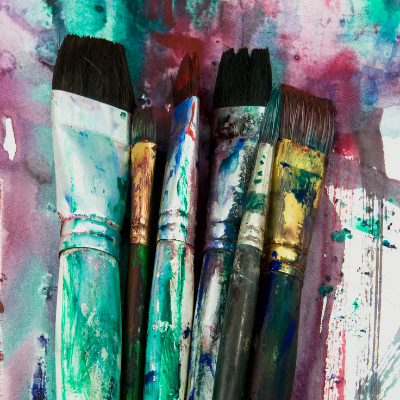 paintbrushes and colour